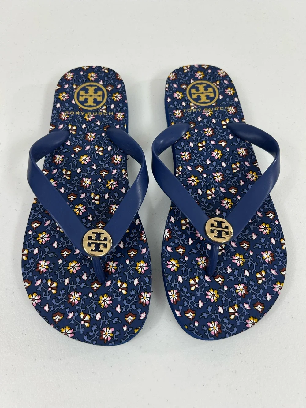 Tory Burch Women's Thin Flip-flops In Fresh Blueberry